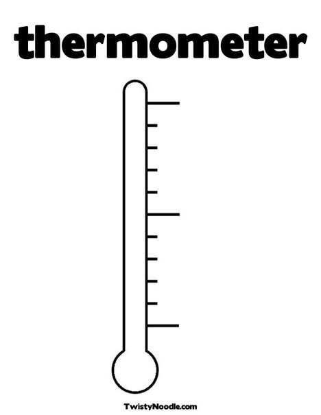 Detail Thermometer Clipart Black And White Nomer 29