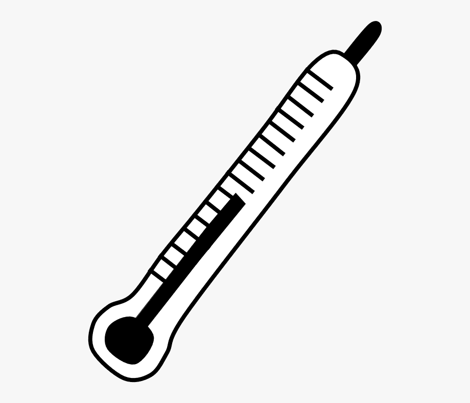 Detail Thermometer Clipart Black And White Nomer 31