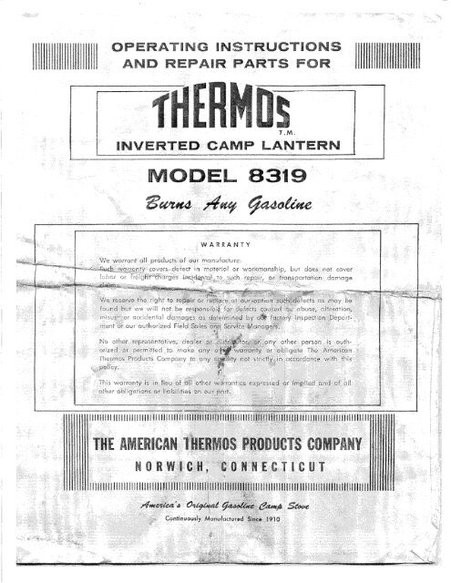 Detail Thermos Lantern Nomer 50