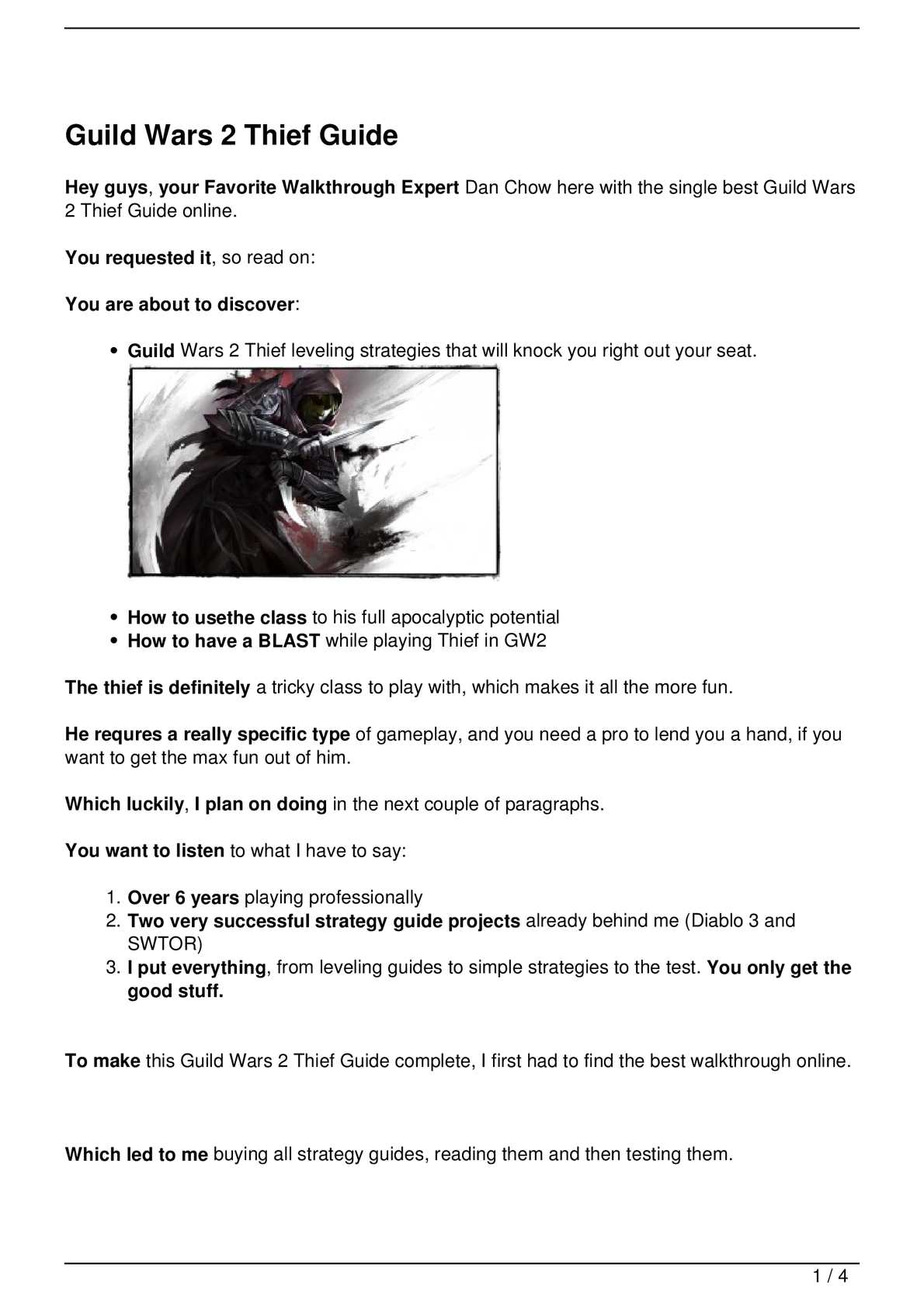 Detail Thief Leveling Guide Nomer 26
