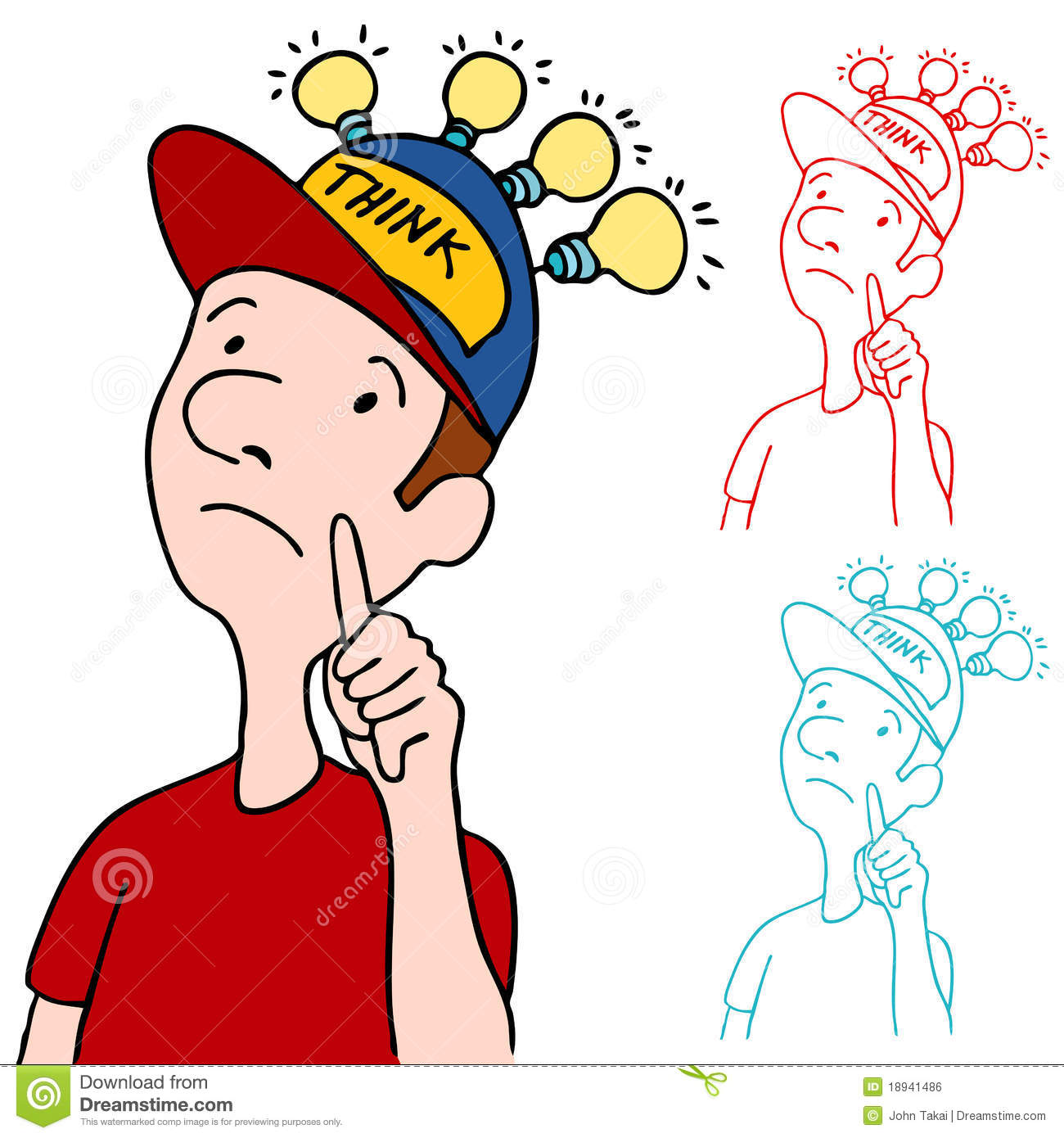 Detail Thinking Cap Clipart Nomer 6