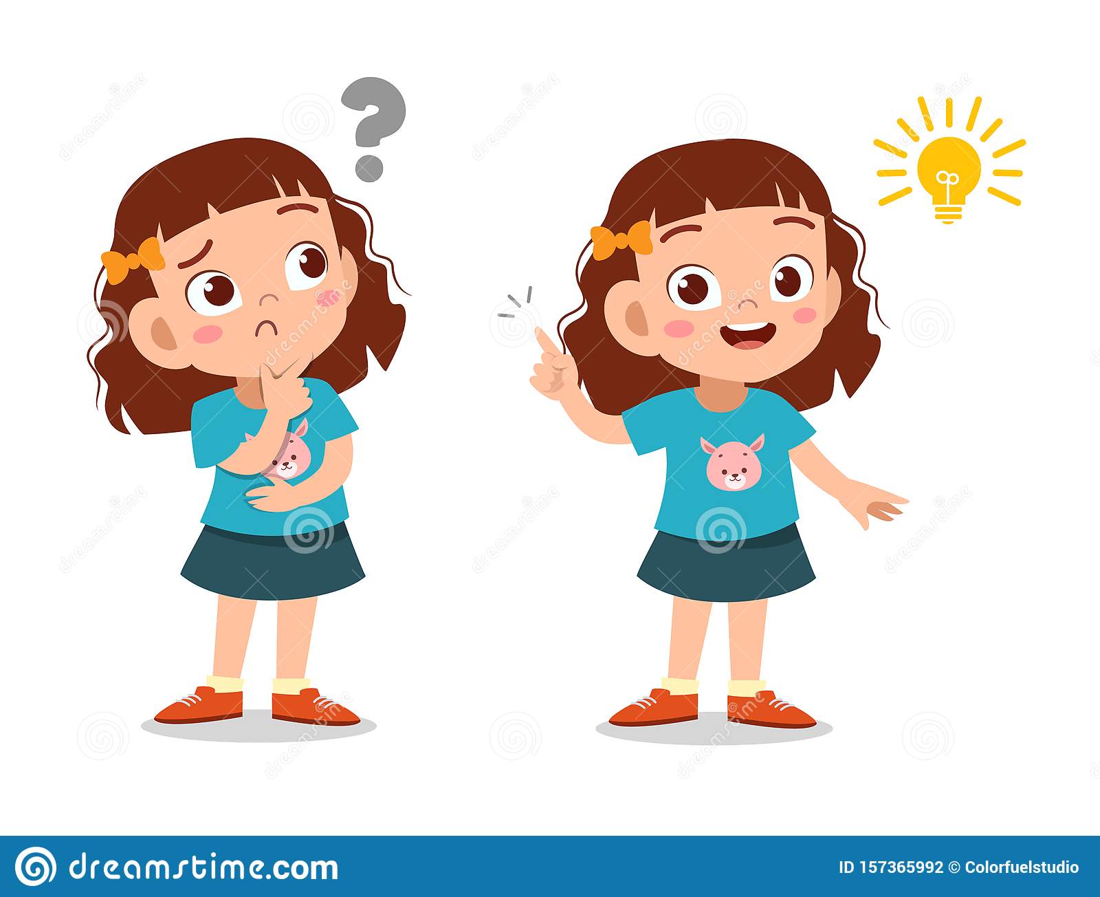 Detail Thinking Child Clipart Nomer 24