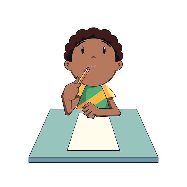 Detail Thinking Child Clipart Nomer 4