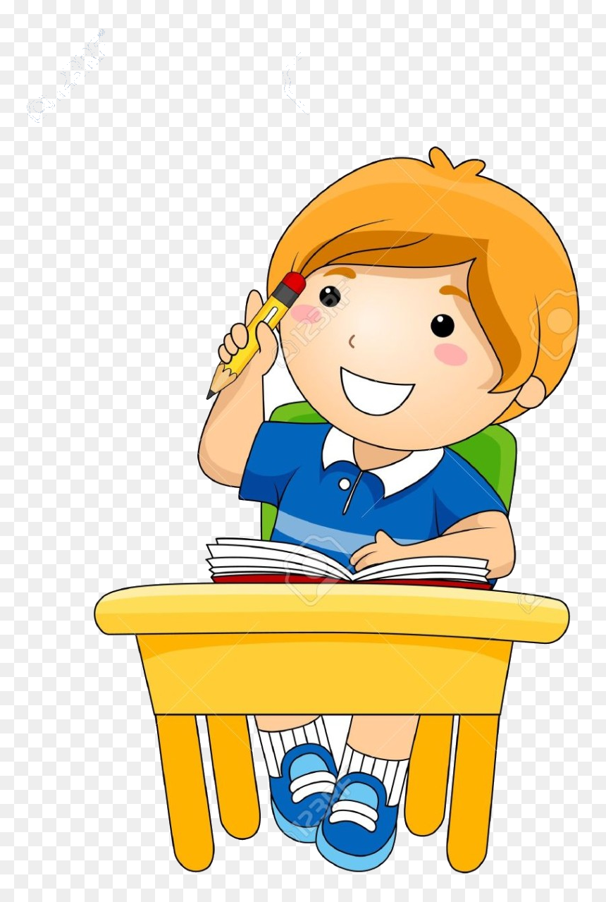 Detail Thinking Child Clipart Nomer 8