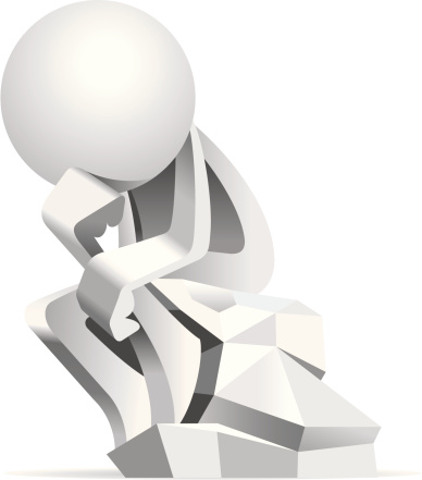 Detail Thinking Man Statue Clipart Nomer 29