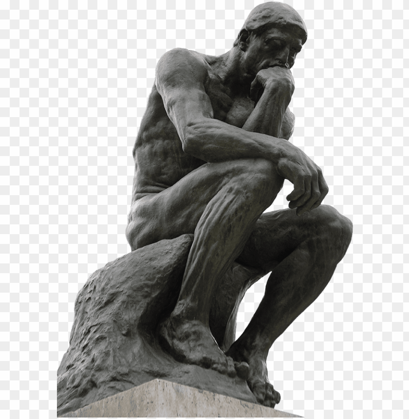 Detail Thinking Man Statue Clipart Nomer 5