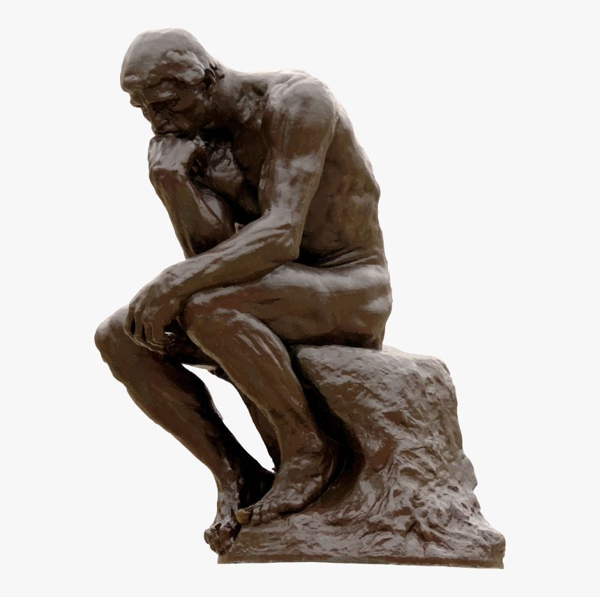 Detail Thinking Man Statue Clipart Nomer 7