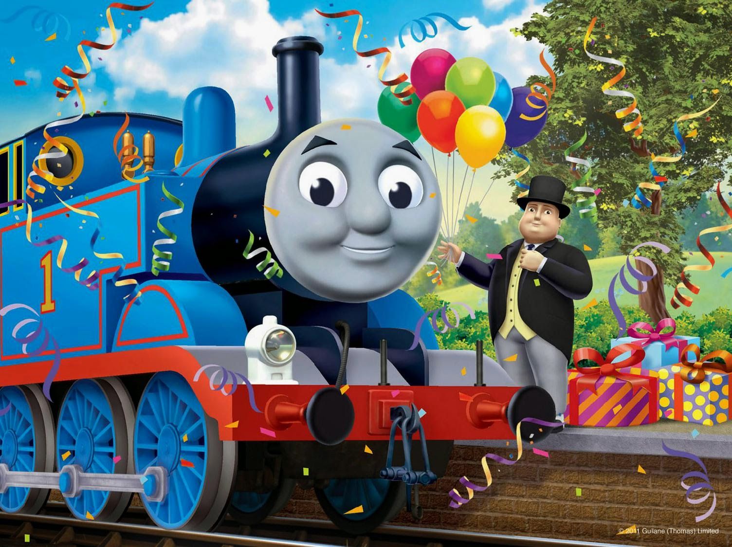 Detail Thomas And Friends Background Birthday Nomer 11