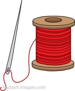 Detail Thread And Needle Clipart Nomer 4