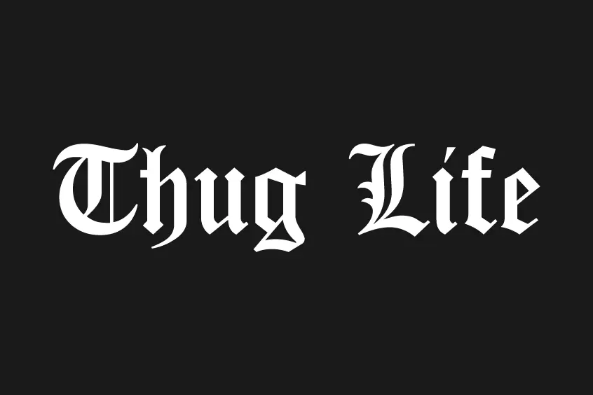 Detail Thug Life Font Generator Nomer 4