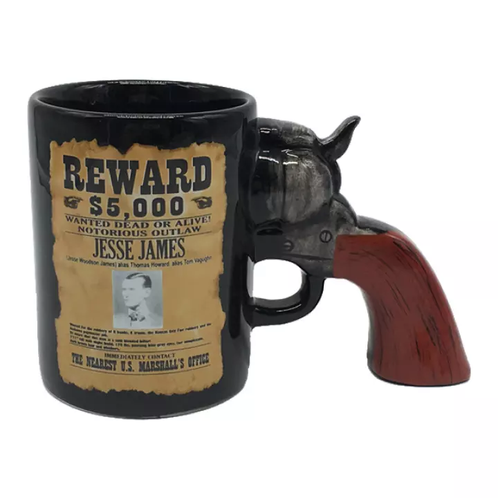 Detail Thug Life Mug With Gun Handle Nomer 25