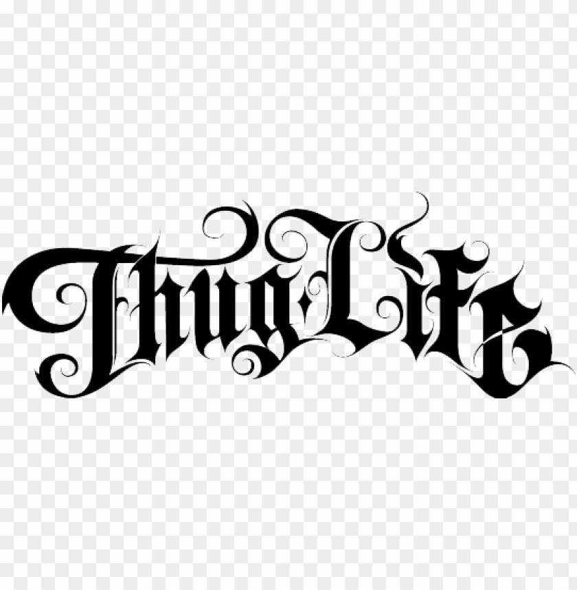 Detail Thug Life Text Png Nomer 5