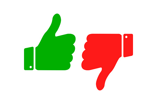 Detail Thumbs Up And Down Png Nomer 46