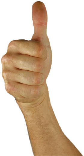 Detail Thumbs Up Hand Png Nomer 14