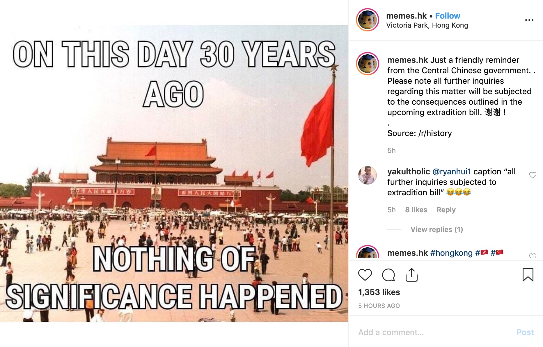 Detail Tiananmen Square Meme Nomer 8