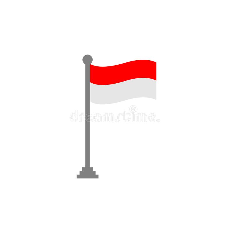 Tiang Bendera Vector - KibrisPDR