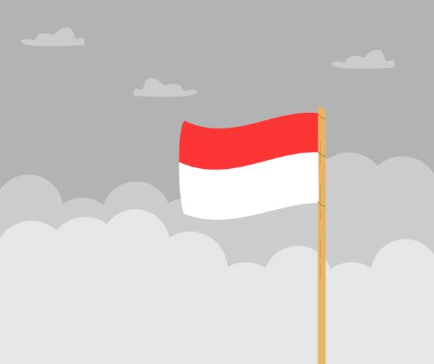 Detail Tiang Bendera Vector Nomer 38