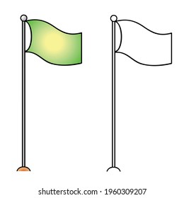 Detail Tiang Bendera Vector Nomer 3