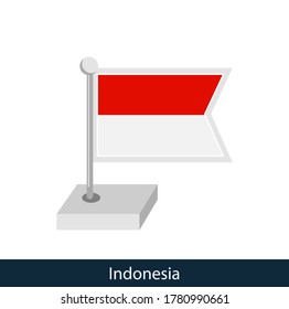 Detail Tiang Bendera Vector Nomer 44