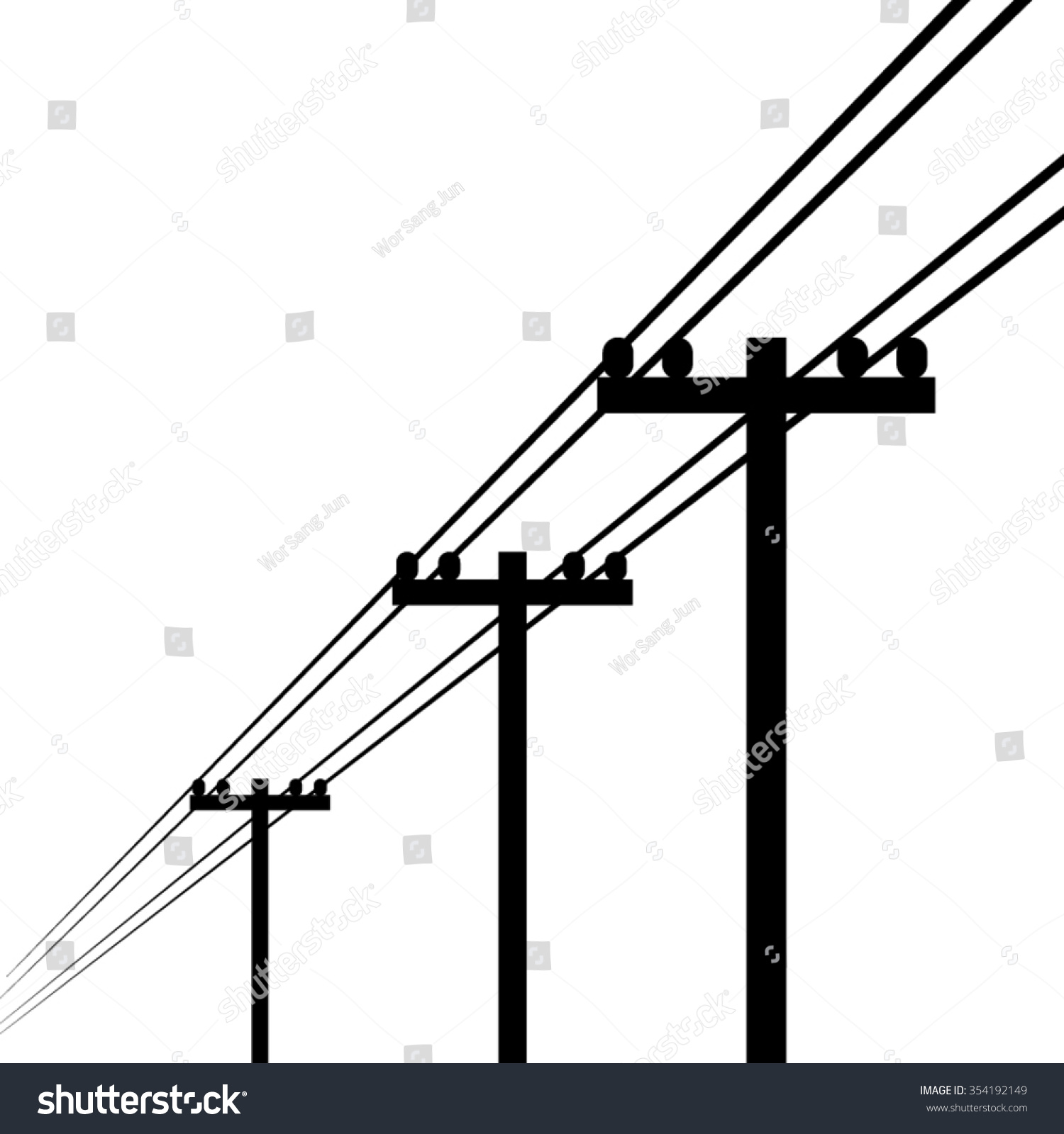 Tiang Listrik Vector - KibrisPDR