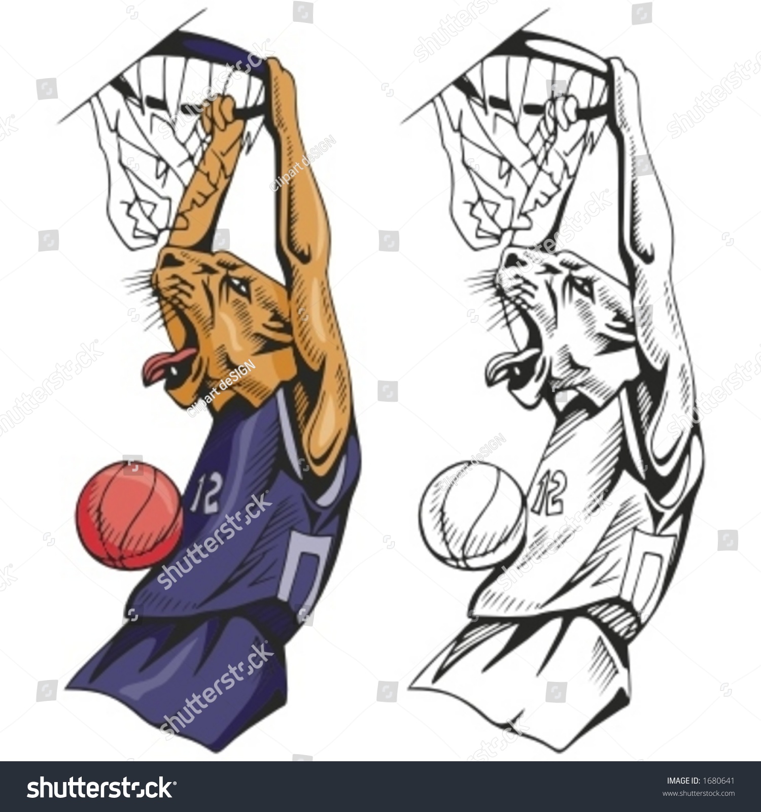 Detail Tiger Basketball Clipart Nomer 46