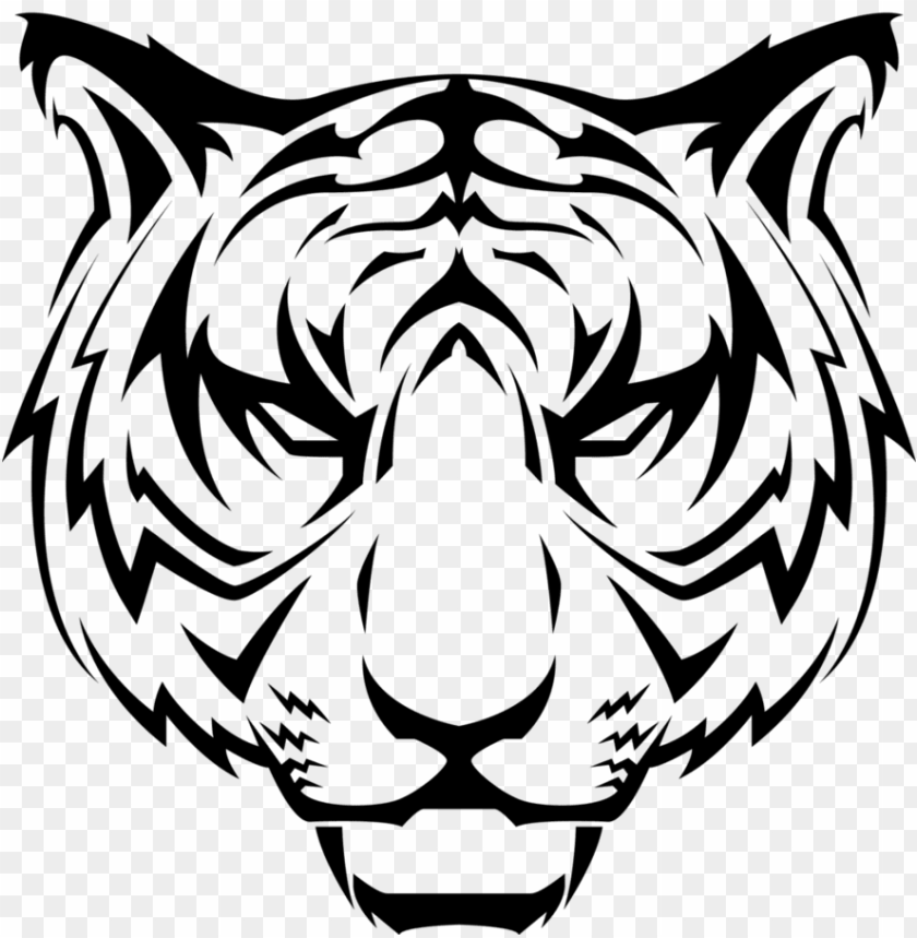 Tiger Head Vector Png - KibrisPDR