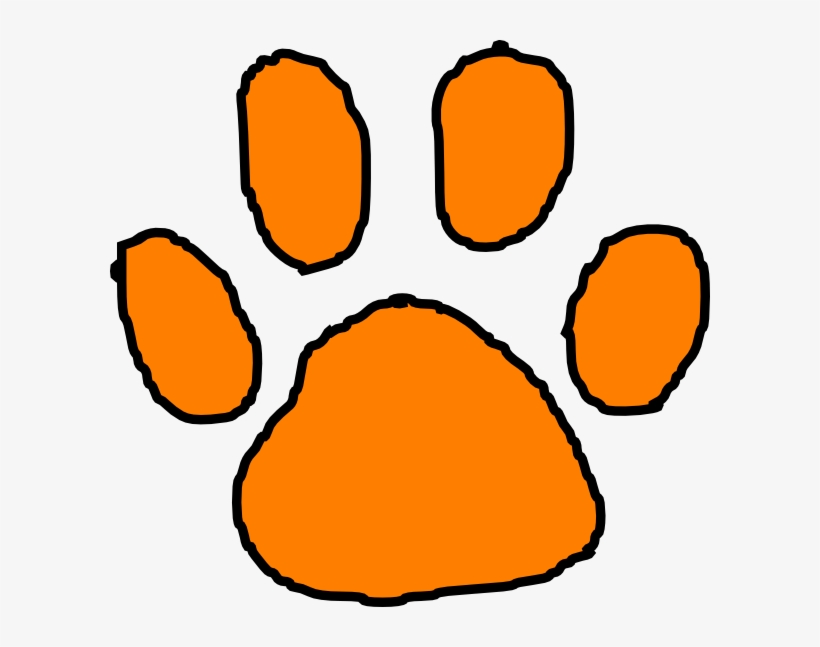 Detail Tiger Paw Print Clipart Nomer 10