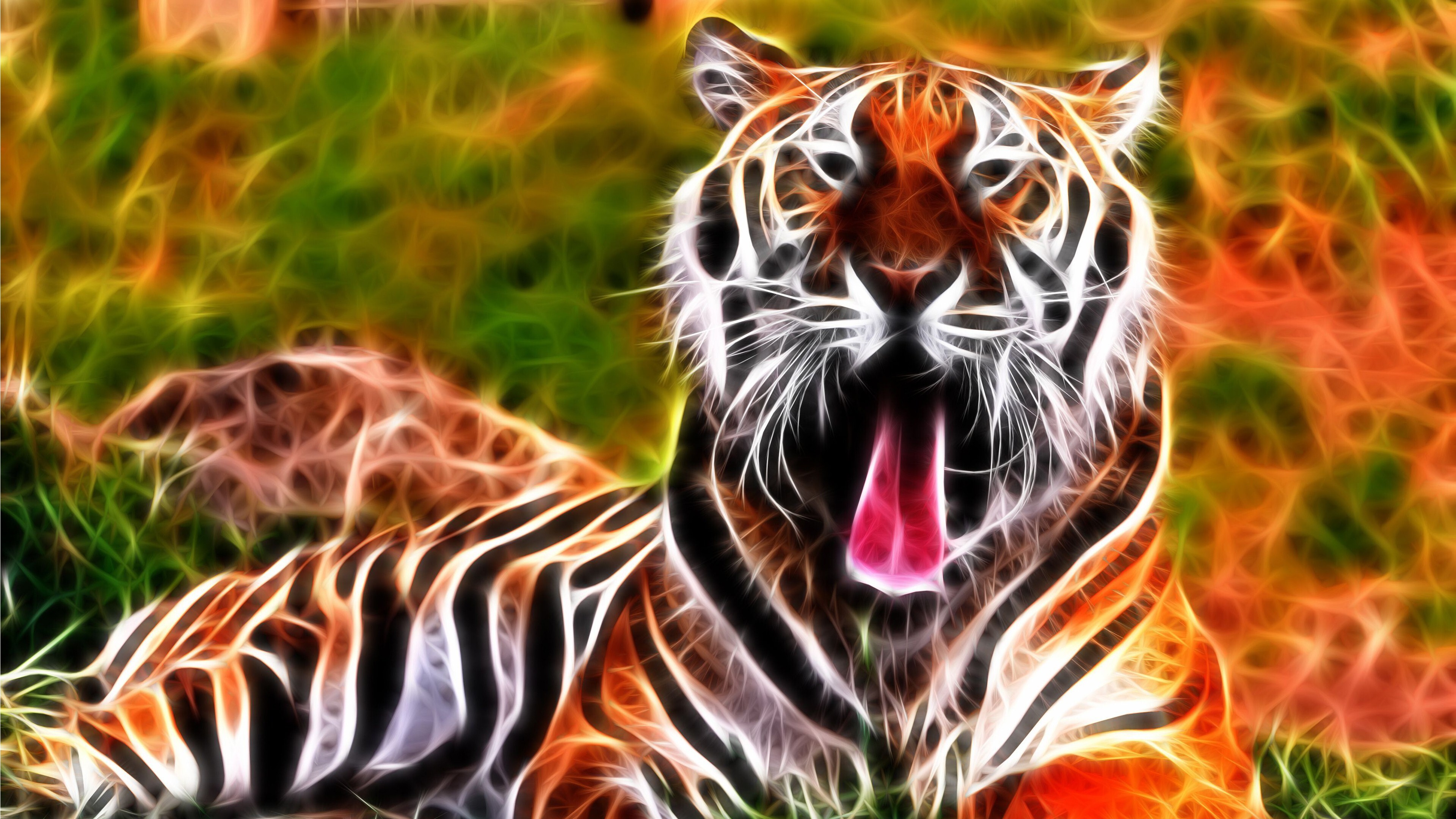 Detail Tiger Wallpaper 3d Nomer 48