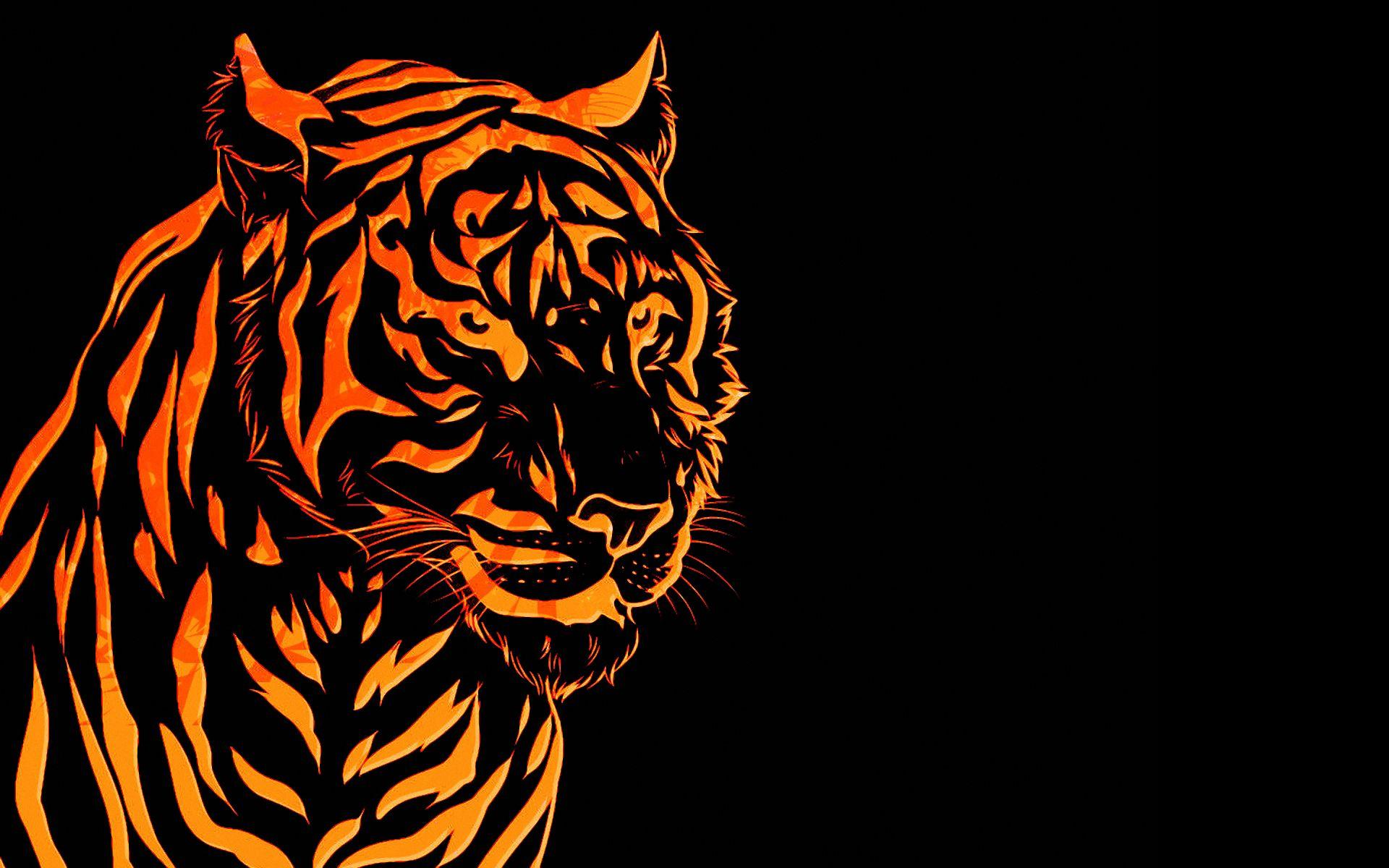 Detail Tiger Wallpaper 3d Nomer 7