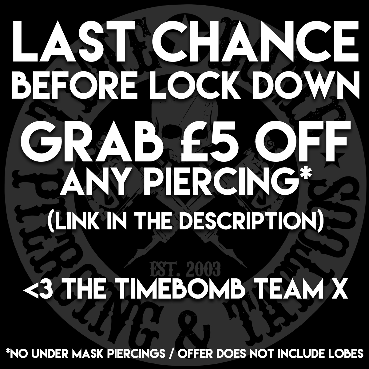 Detail Timebomb Piercing Nomer 34