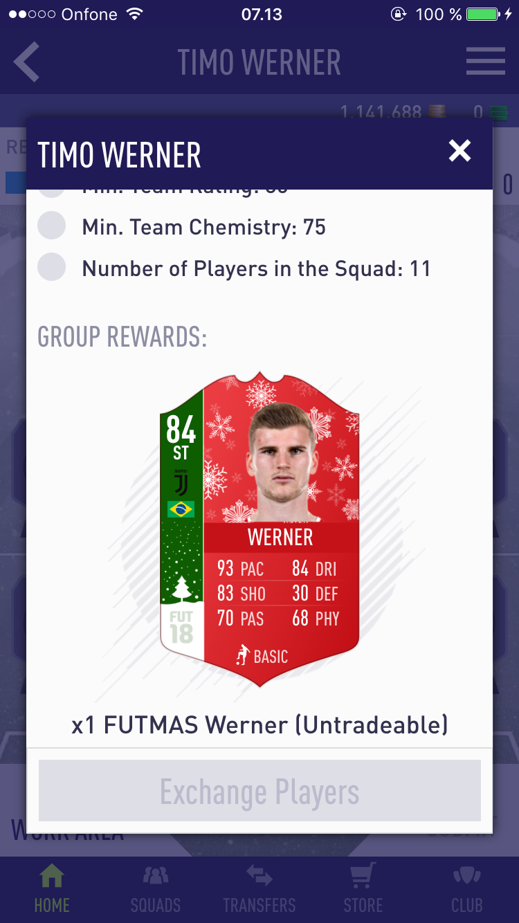 Detail Timo Werner Fifa 18 Nomer 13