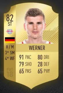 Detail Timo Werner Fifa 18 Nomer 8