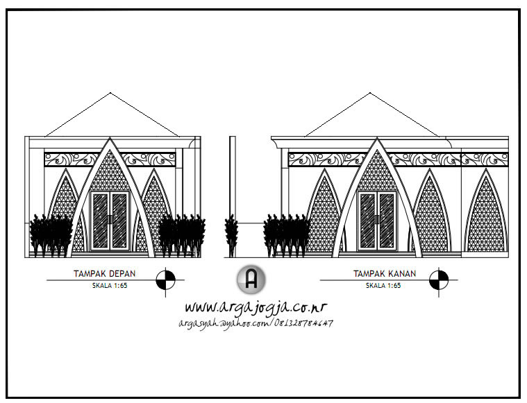 Detail Tinggi Mushola Gambar Kerja Nomer 8