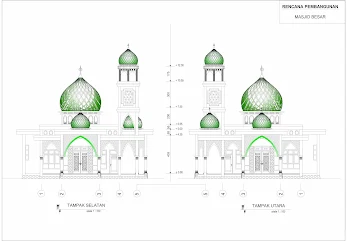 Detail Tinggi Mushola Gambar Kerja Nomer 13