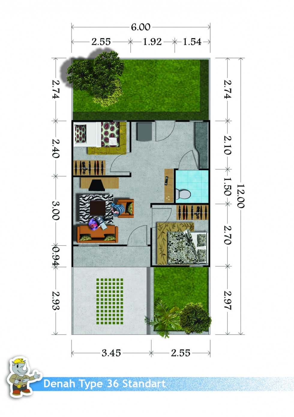 Detail Tinggi Plafon Rumah Type 36 Nomer 20