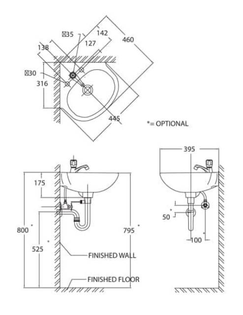 Detail Tinggi Wastafel Dari Lantai Nomer 6