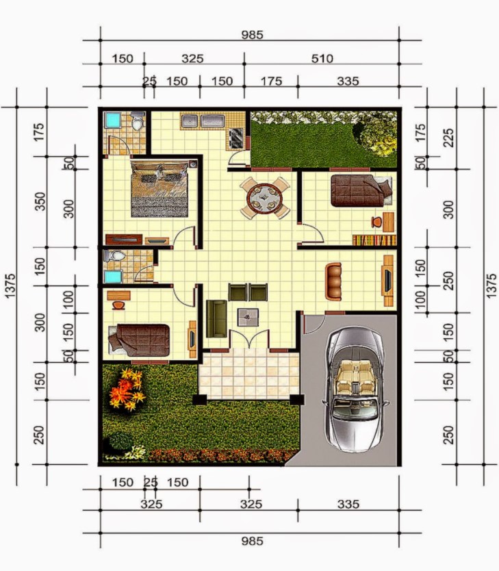 Detail Tipe Rumah 100 Meter Nomer 7