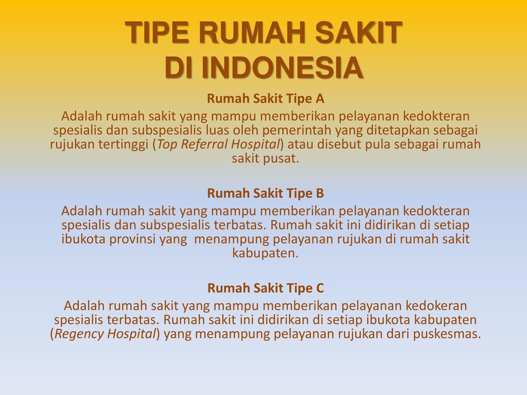 Detail Tipe Rumah Sakit Nomer 4