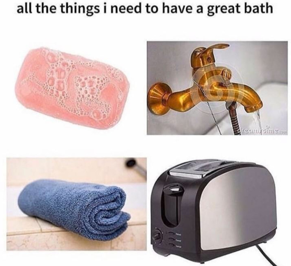 Detail Toaster Bath Meme Nomer 4