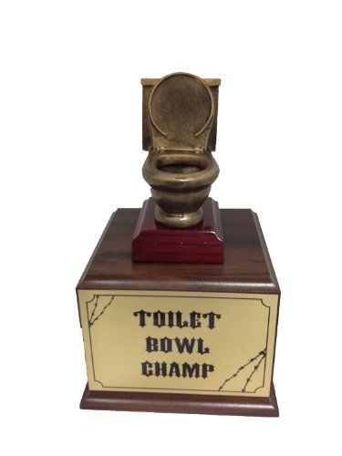 Detail Toilet Bowl Trophy Fantasy Football Nomer 11