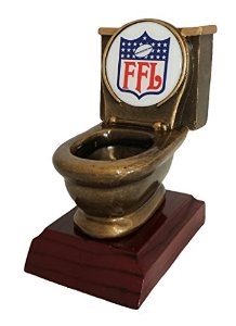 Detail Toilet Bowl Trophy Fantasy Football Nomer 3