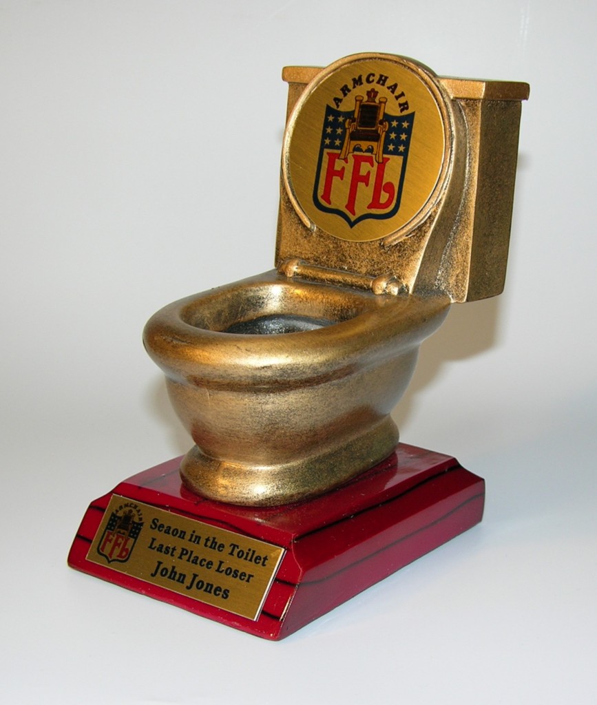 Detail Toilet Bowl Trophy Fantasy Football Nomer 35