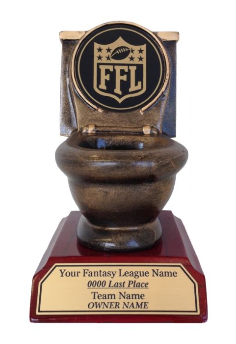 Detail Toilet Bowl Trophy Fantasy Football Nomer 8