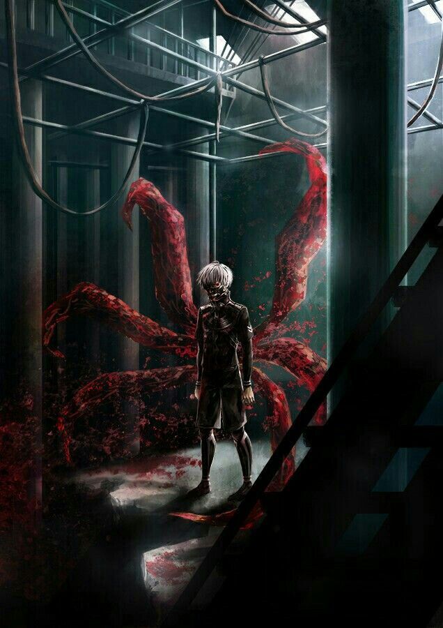 Detail Tokyo Ghoul Ken Kaneki White Hair Kagune Nomer 37