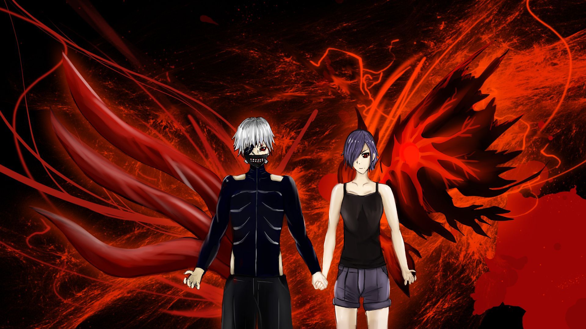 Detail Tokyo Ghoul Wallpaper Touka And Kaneki Nomer 24