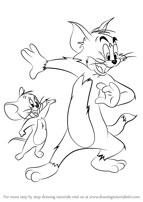 Detail Tom And Jerry Outline Nomer 16