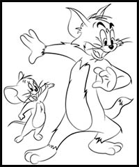 Detail Tom And Jerry Outline Nomer 21