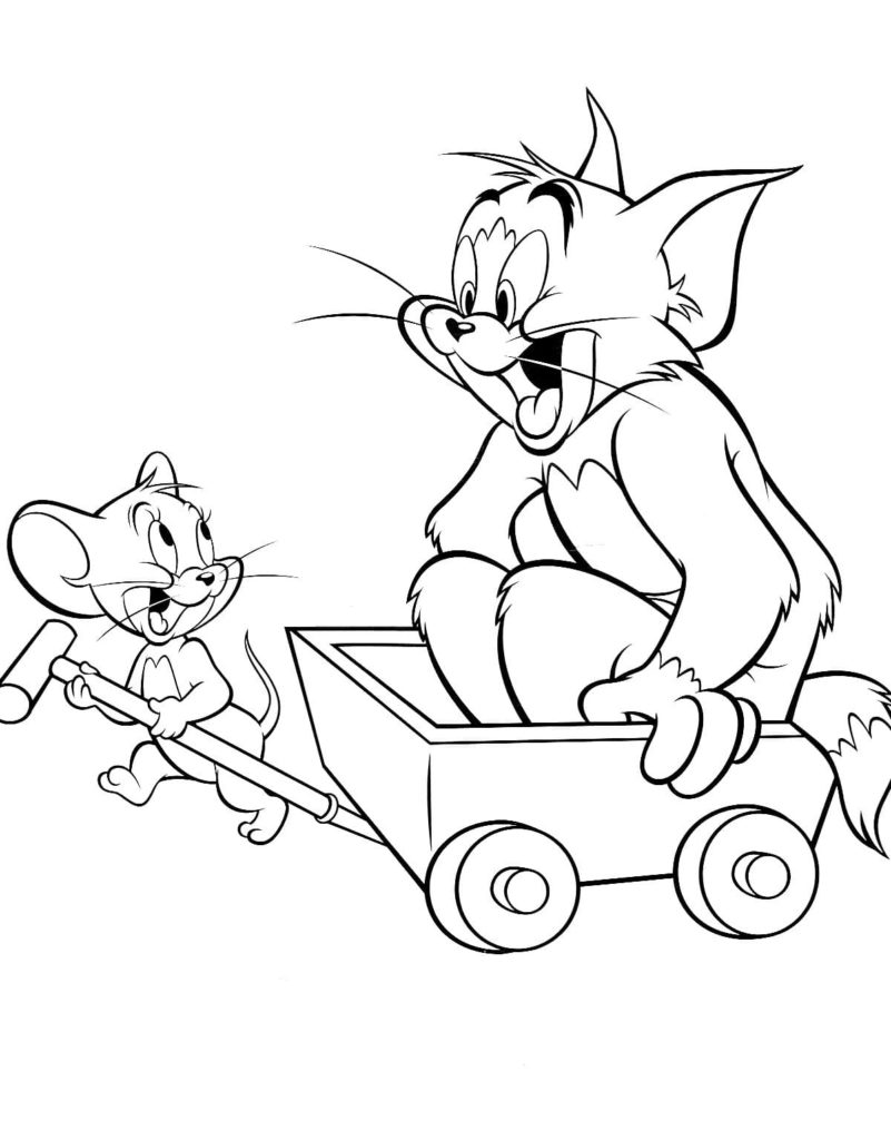 Detail Tom And Jerry Outline Nomer 32