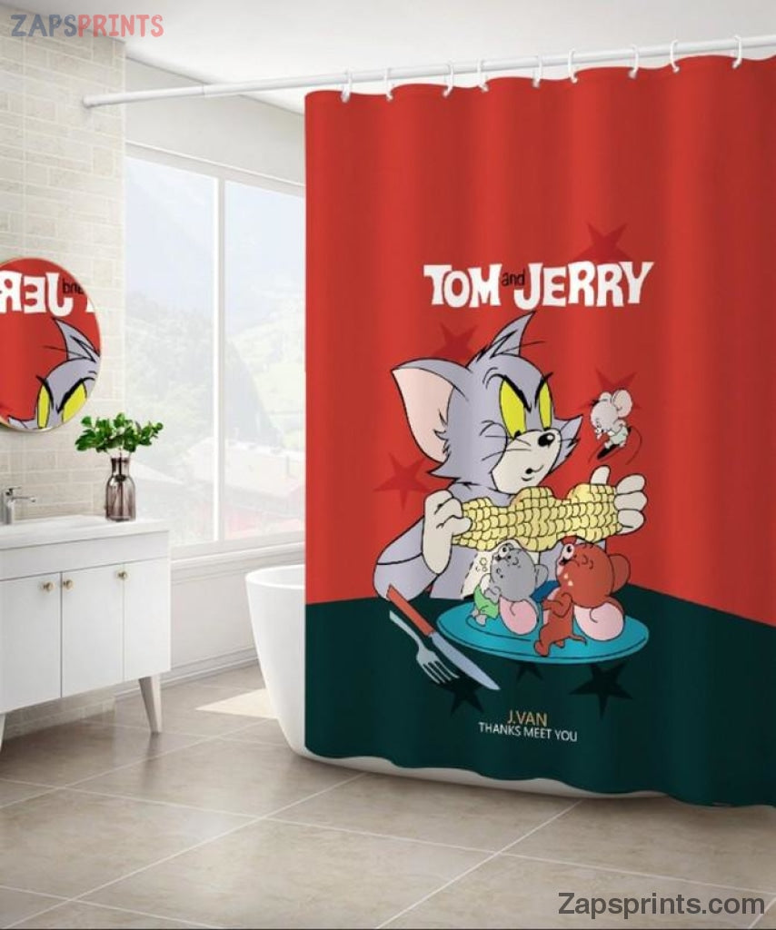 Detail Tom And Jerry Shower Curtain Nomer 12