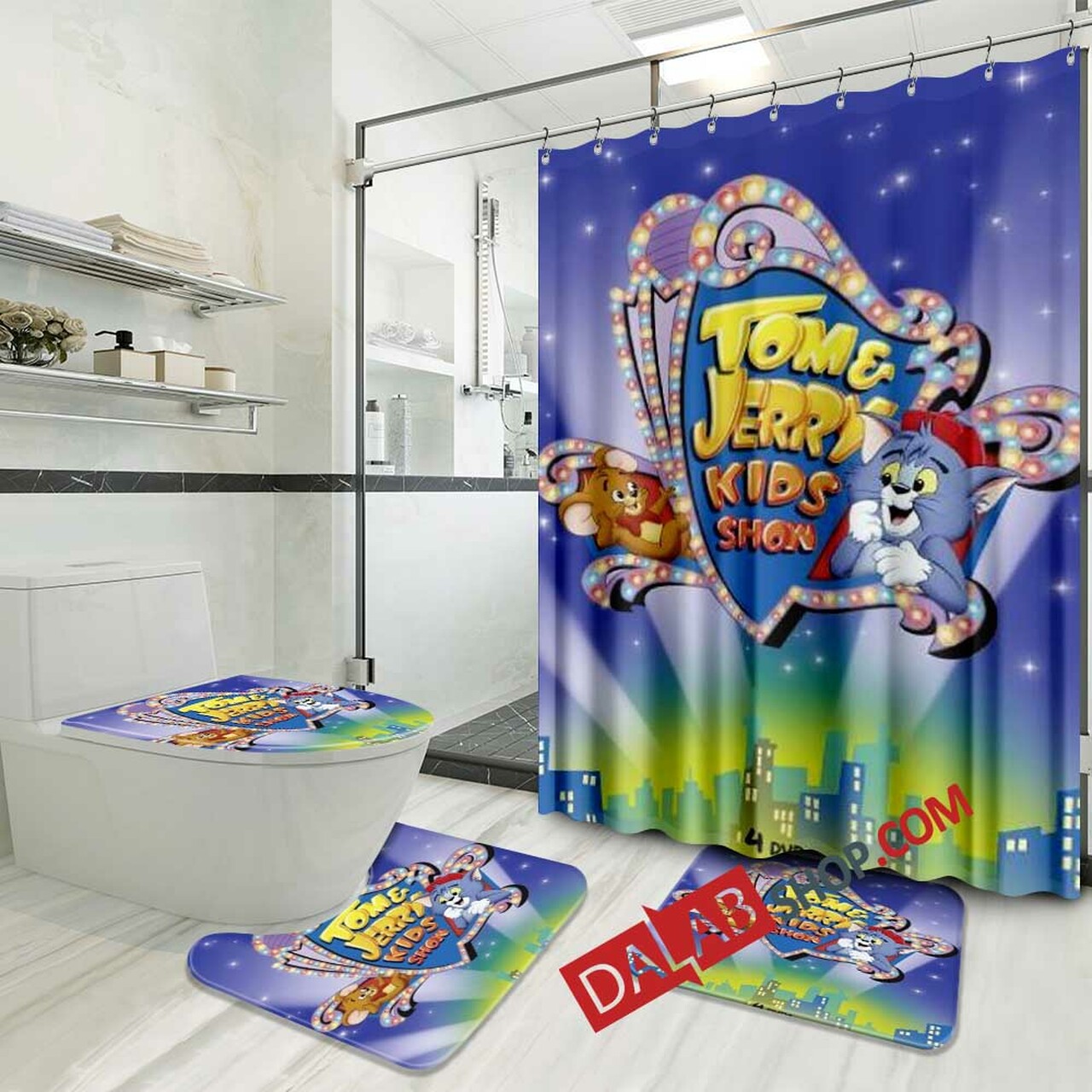 Detail Tom And Jerry Shower Curtain Nomer 47